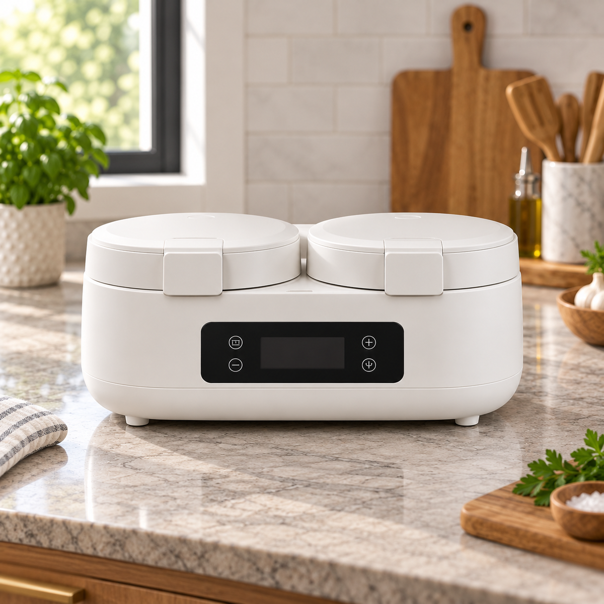 🍚 DualPot™ 2-in-1 Smart Rice Cooker | Two Meals at Once ✨