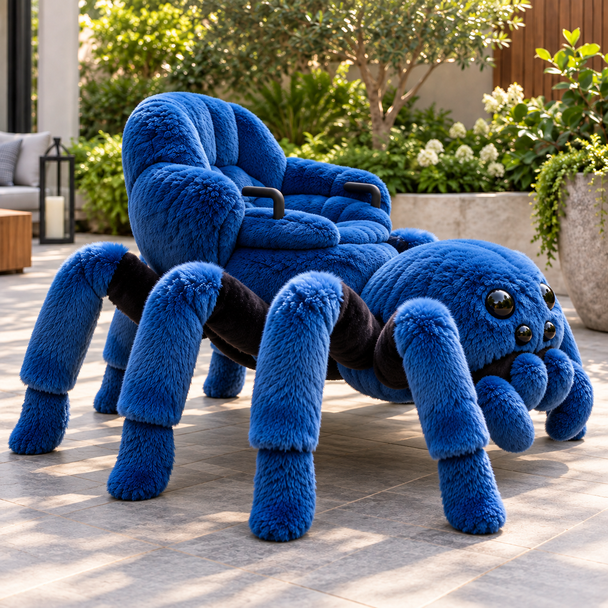 🕷️ Electric Plush Spider Ride-On Sofa 🎃 Motorized Walking Toy with Ultra-Soft Seat for Kids